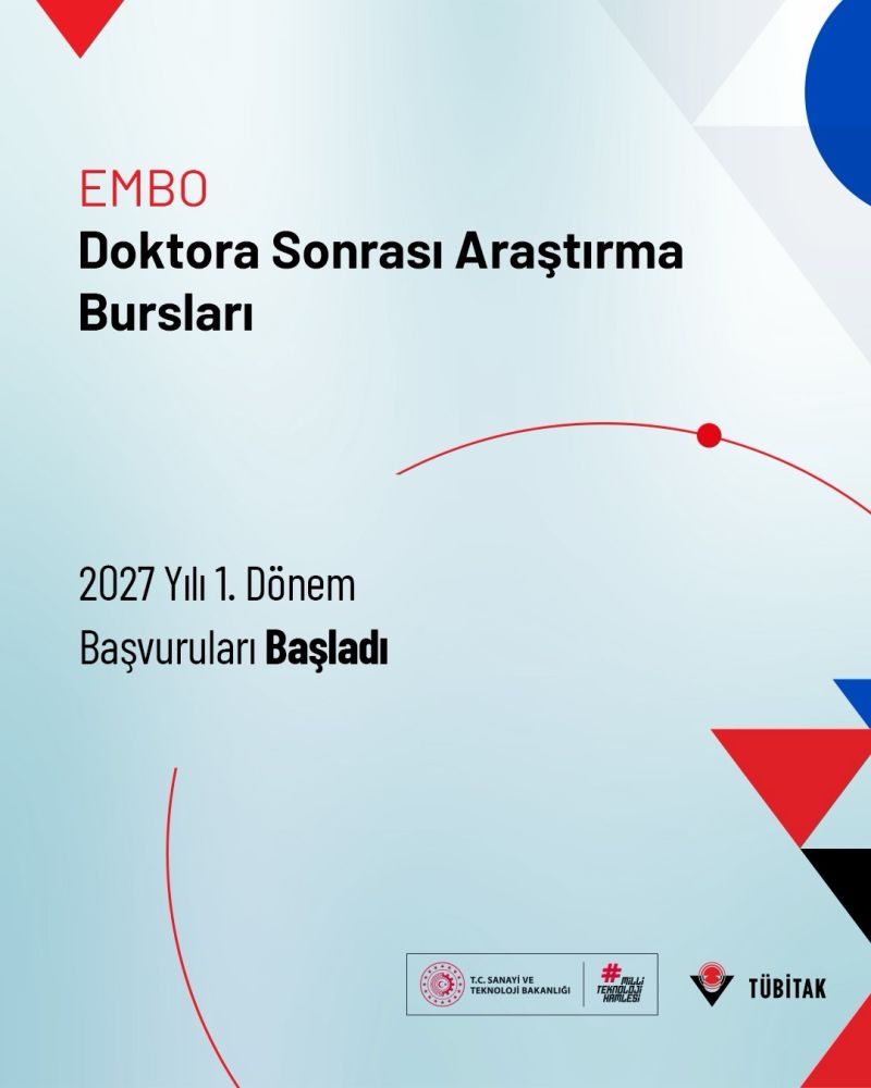 EMBO Doktora Sonrası Araştırma Bursları 2027 Yılı 1. Dönem Başvuruları Başladı!